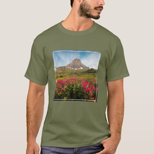 Flowers | Montana's Glacier National Park T Shirt (Framsida)