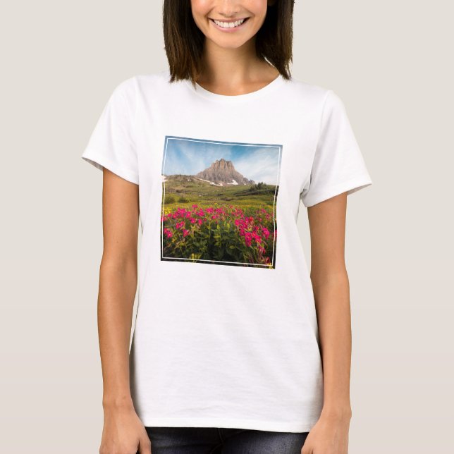 Flowers | Montana's Glacier National Park T Shirt (Framsida)