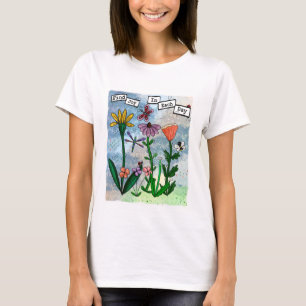 Flowers Musik noter och Joy Artwork T Shirt