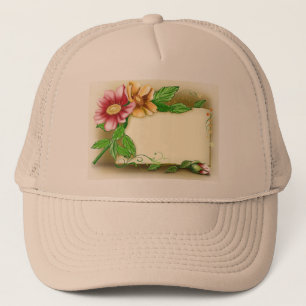 Flowers Namn bricka Keps