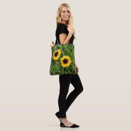 Flowers of Faith Gult Wildblomme Tote Psalm Tygkasse