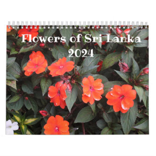 Flowers of Sri Lanka 2025 Calendar Kalender