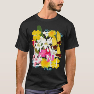 Flowers of Taiwan Ord Art Taiwanesiskt Pride T Shirt