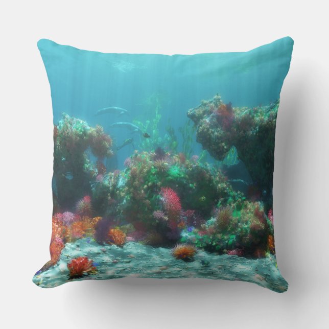 Flowers of the Sea Pillow Kudde (Framsida)