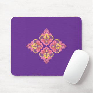 Flowers on Purple Mousepad Musmatta