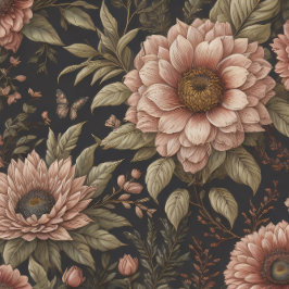 Flowers & postcard v3 vintage tissue paper 