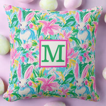 Flowers Preppy Monogram påsk Vår