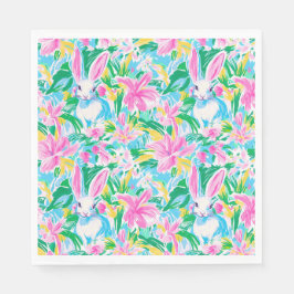 Flowers Preppy påsk Vår Pappersservett