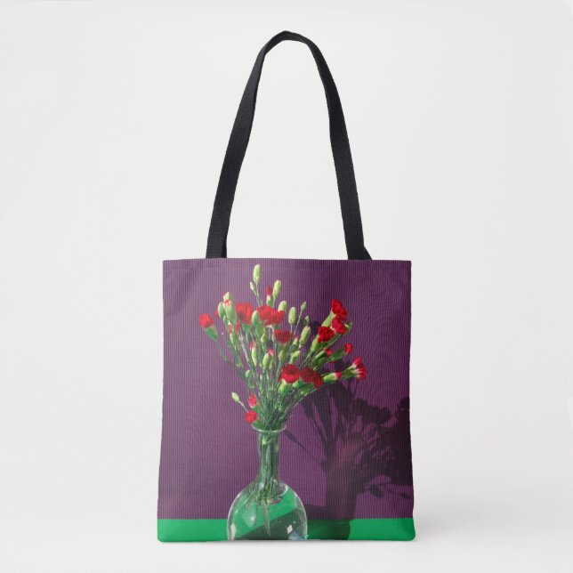 Flowers | Red Carantion Bouquet Tygkasse (Framsida)