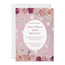 Flowers Red Rosa Vit ros Födelsedagsfest