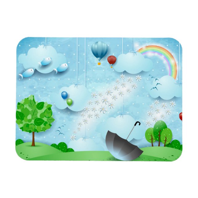 Flowers regn magnet (Horisontell)