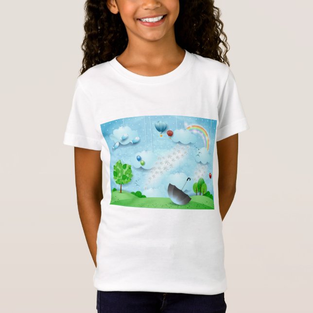Flowers regn t shirt (Framsida)