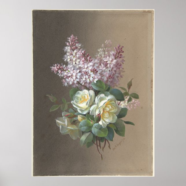 Flowers Ro och Lilacs Poster (Framsidan)