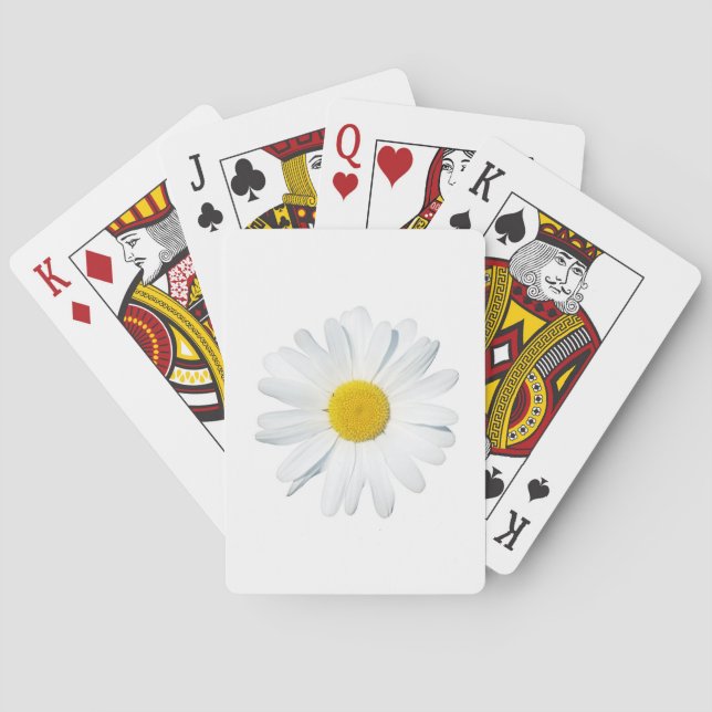Flowers | Single Daisy Casinokort (Baksidan)