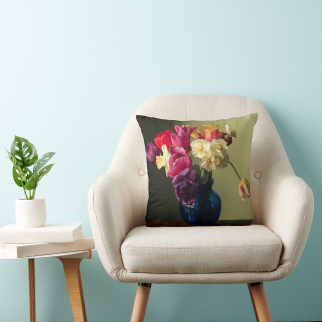 Flowers | Spring Flower Bouquet Kudde (Stol)