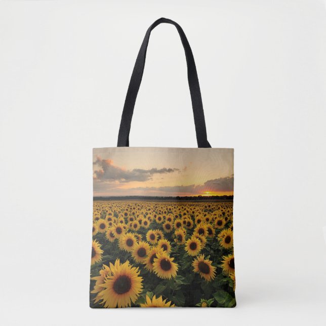 Flowers | Sunflower Field Tygkasse (Framsida)