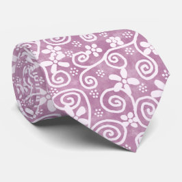 Flowers Swirls Dusty Pink White Pattern Whimsical Slips