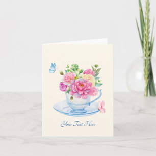 Flowers tea kopp kort