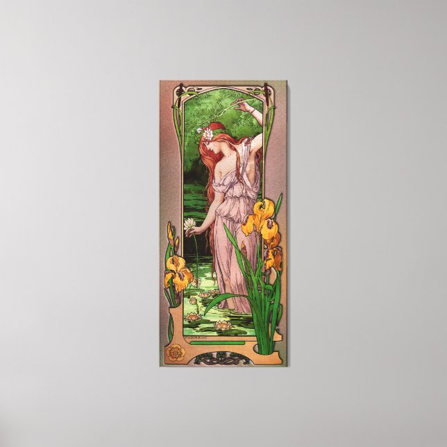 Flowers Vatten av Élisabeth Sonrel Canvastryck (Framsida)