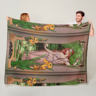 Flowers Vatten av Élisabeth Sonrel Fleecefilt