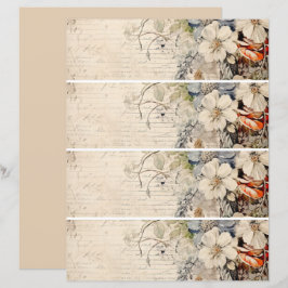 Flowers Vintage Collage 1