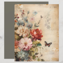 Flowers Vintage Collage 2b