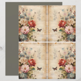 Flowers Vintage Collage 2b