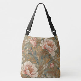 Flowers,Vintage, Glamorous Garden Blooms Axelväska