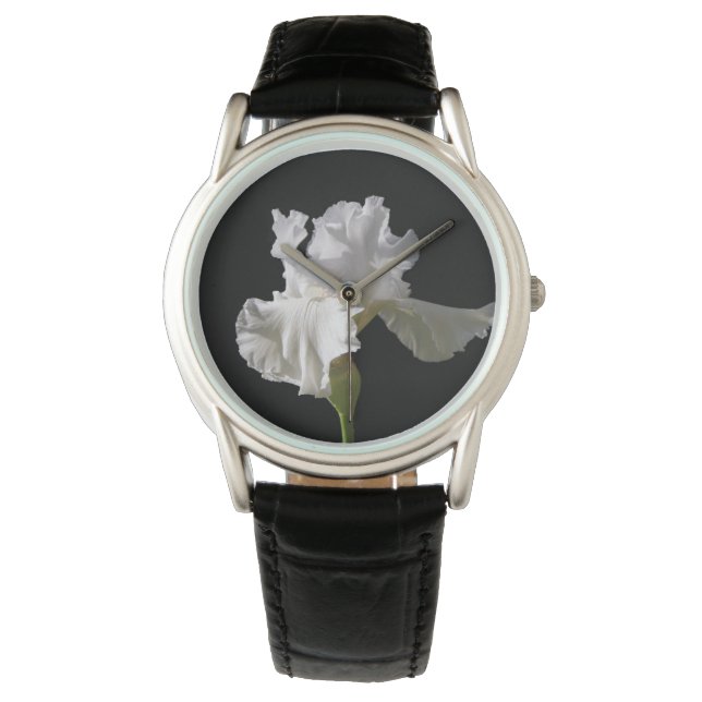Flowers | White Iris Armbandsur (Framsida)