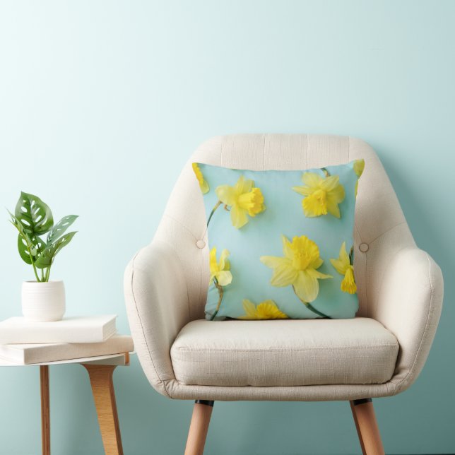 Flowers | Yellow Daffodils Kudde (Stol)
