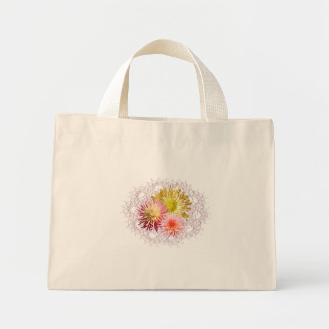 FlowerTote Mini Tygkasse (Framsidan)