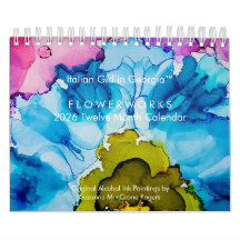 Flowerworks - 2026 Tolv Månaders Konstkalender