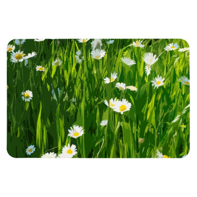 Flowery-ängsskugga Magnet (Horisontell)
