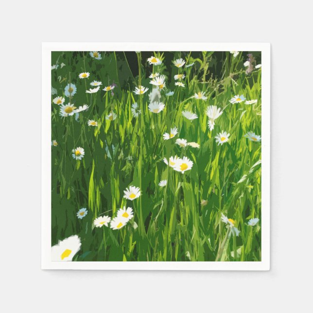 Flowery-ängsskugga Pappersservett (Framsidan)