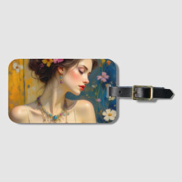 Flowery Bagagebricka