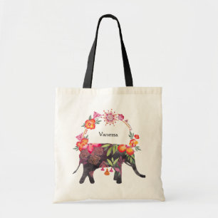 Flowery Elephant med Mandala Wandan Tygkasse