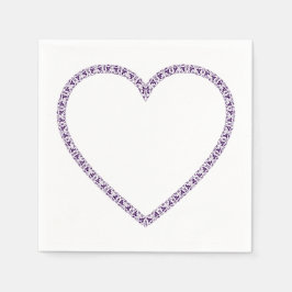 Flowery Heart Napkins Pappersservett