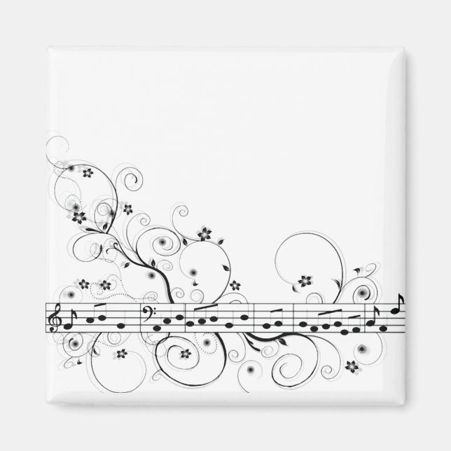 Flowery Music Magnet (Framsidan)
