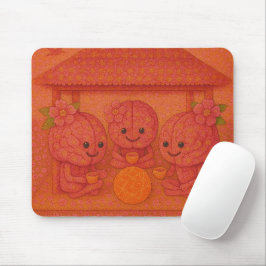 Flowery Pink Brains Mousepad Musmatta