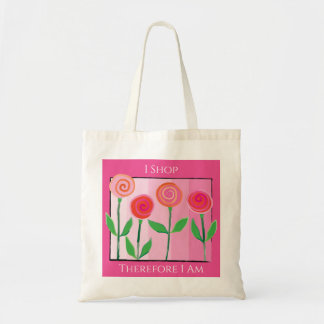 Flowery Shopping Day Budget Tote Bag Tygkasse