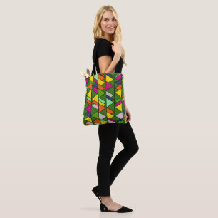 Flowery Triangles Tygkasse