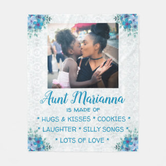 Flowery "What Moster is made of"" Fleecefilt