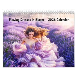 Flowing Dresses in Bloom – 2026 Calendar Kalender