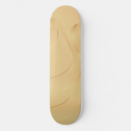 Flowing Gold Lines Luxury Abstract Background Art Mini Skateboard Bräda 18,5 Cm