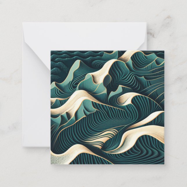 Flowing Harmony Anteckningskort (Framsida)