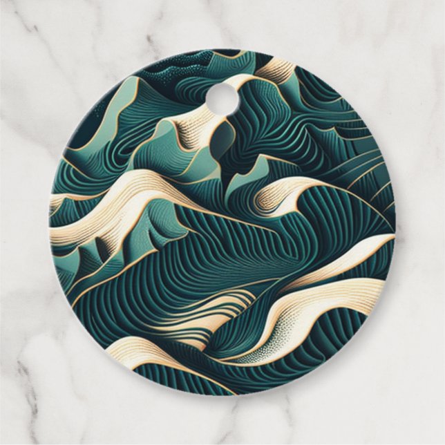 Flowing Harmony Gåvor Etiketter (Framsida)