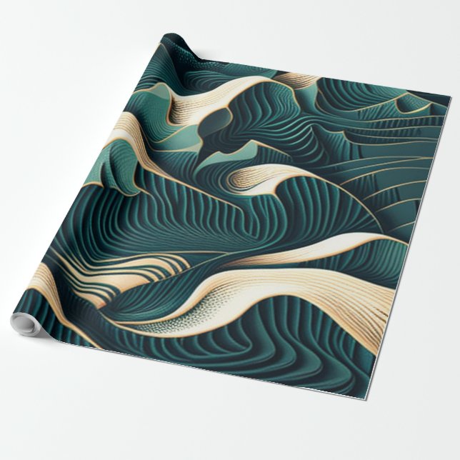 Flowing Harmony Presentpapper (Utrullad)