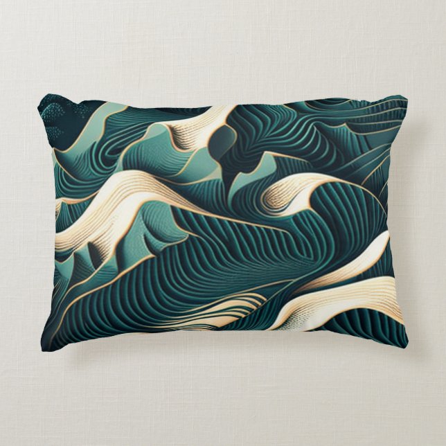 Flowing Harmony Prydnadskudde (Framsidan)