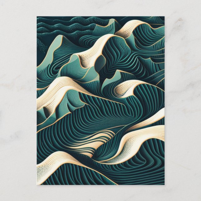 Flowing Harmony Vykort (Framsida)