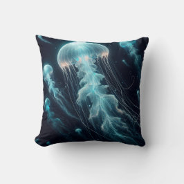 Flowing Ocean: Jellyfish Inspired Dekorativ kudde